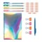 artPOP! Rainbow Stationery Set, All-in-One Gift Set Includes Gel Pens, Paper Pad, Binder Clips, Paper Clips in Clear Recloseable Pencil Case for Tweens